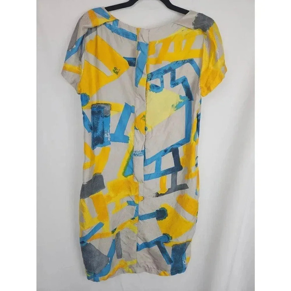 See By Chloe Dress Short Yellow and Blue Size 10. - Picture 2 of 7
